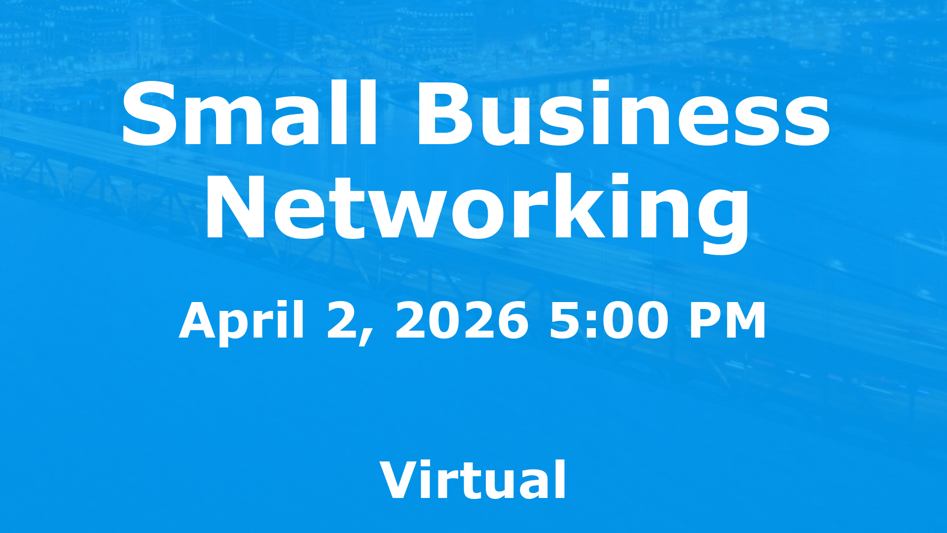 Small Business Networking event image